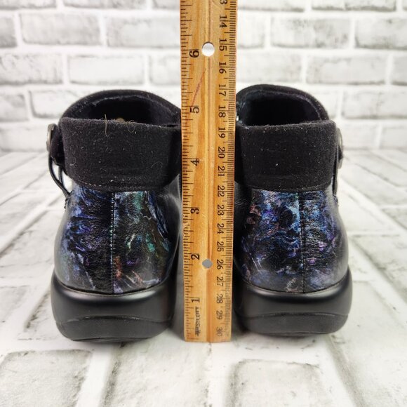 Alegria Sitka Women's US 7-7.5 EU 37 Black Zip Casual Slip Resistant Ankle Boots - Picture 5 of 10